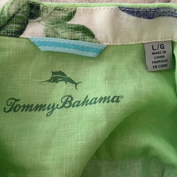 Tommy Bahama Linen Shirt Mens Large Button Up Beachy Summer Classic Lightweight - Picture 9 of 10